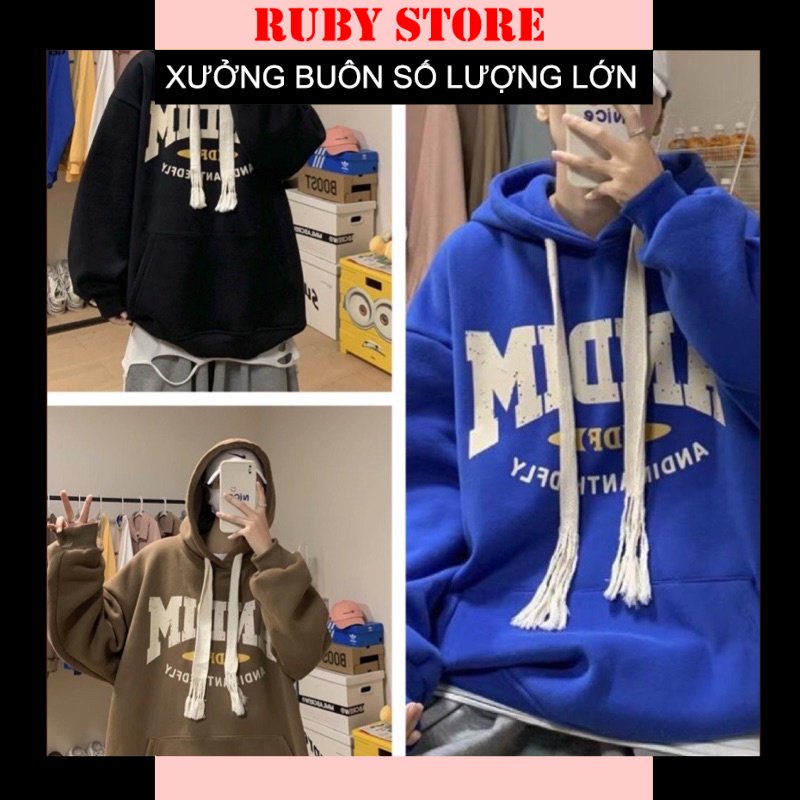 Áo Hoodie Chữ MID Siêu Hot Đủ Màu Form Rộng Phù Hợp Cho Cả Nam Và Nữ(Hàng Sẵn)