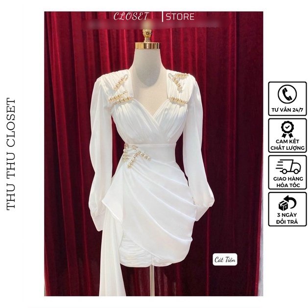 Đầm lụa gấm siêu đẹp. Size S M