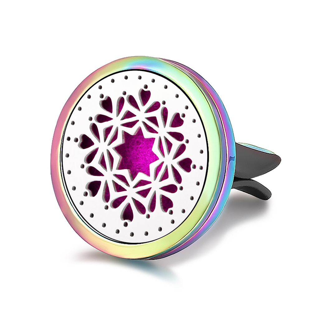 Máy Lọc Không Khí Khuếch Tán Tinh Dầu Kèm 10 Miếng Đệm Ngẫu Nhiên Dành Cho Ô Tô