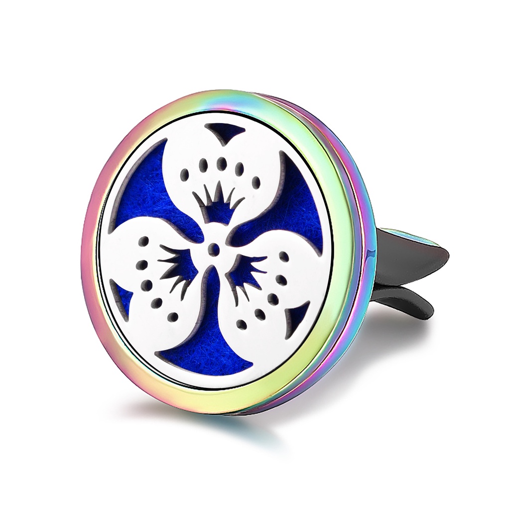 Máy Lọc Không Khí Khuếch Tán Tinh Dầu Kèm 10 Miếng Đệm Ngẫu Nhiên Dành Cho Ô Tô