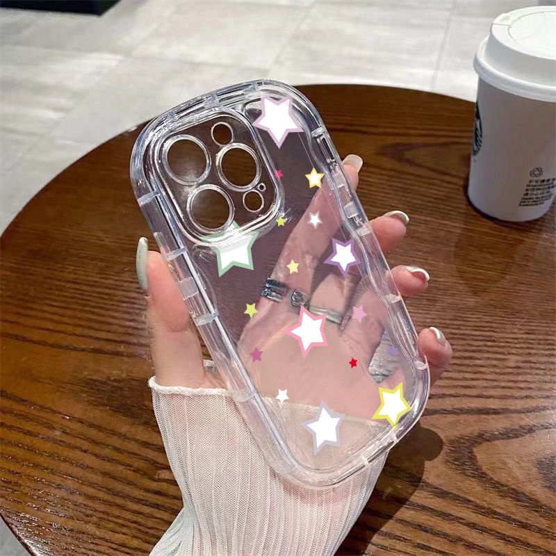 ✅Ốp Điện Thoại Dẻo Trong Suốt Họa Tiết Ngôi Sao Nhỏ Nhiều Màu Chống Sốc Cho iPhone14 / xr 137 / 118pxs promax / 12