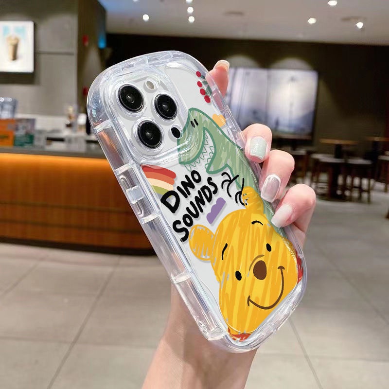 ✅Ốp Điện Thoại Mềm Trong Suốt Chống Sốc Hình Winnie the Pooh Cho Iphone 1113iphone14xs128p promaxxr / Apple Dinosaur 7 Winnie the Pooh ZVK7