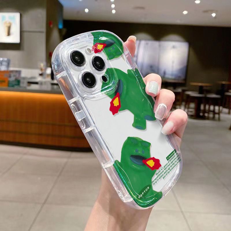 ✅Ốp Điện Thoại Mềm Trong Suốt Chống Sốc In Hình Khủng Long Cho Apple Iphone 13 7 14Xs xr / 8p11promax12 / U0GT