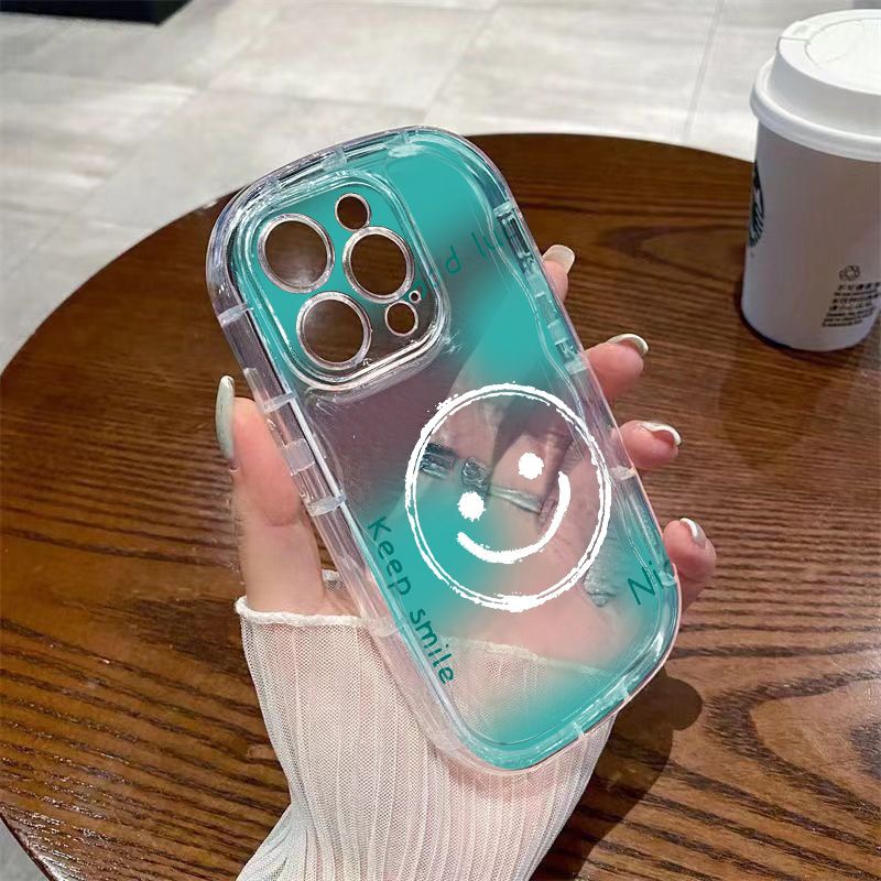 ✅Ốp Điện Thoại Mềm Trong Suốt Hình Mặt Cười Chống Sốc Cho Iphone 7iPhone14 / 128pxs 13 / xr11promax / Apple H8XX
