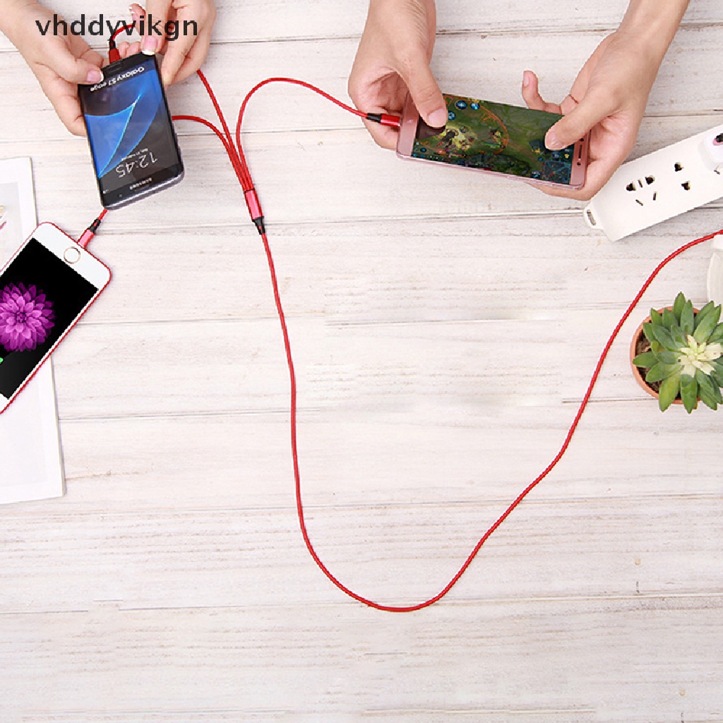 Dây Cáp Sạc Nhanh VHDD 3 Trong 1 Đa Năng Cổng Micro USB Type-C Cho iPhone Android
 Vn