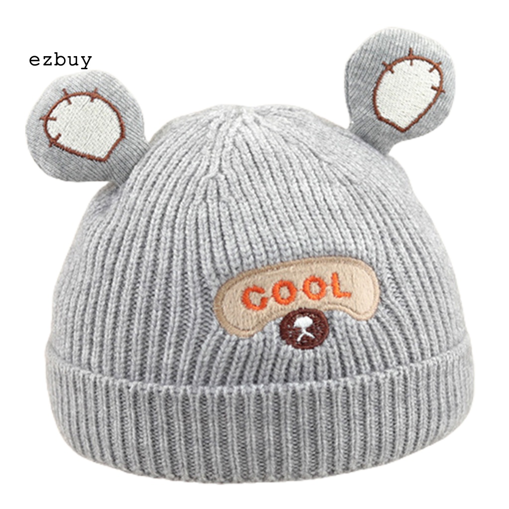Mũ beanie Giữ Ấm Tai Gấu Dễ Thương Thân Thiện Với Làn Da Dùng Hàng Ngày Cho Bé