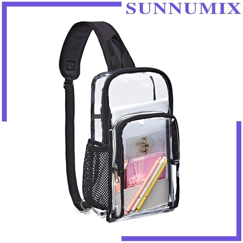 Túi Đeo Chéo Trong Suốt Kèm Giá Đỡ Chai Nước Tiện Dụng Mang Theo Du Lịch / Đi Biển