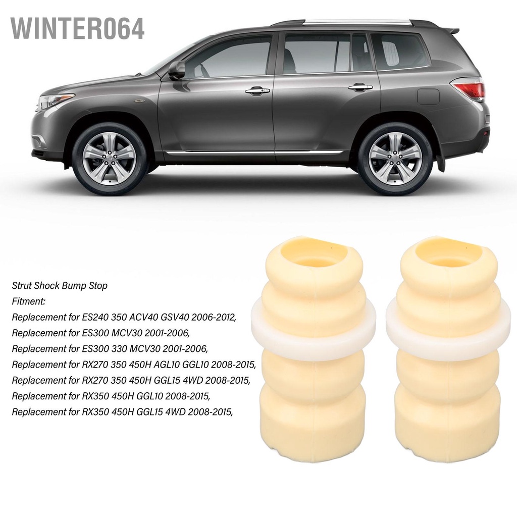 Winter064 Cặp giảm xóc Bump Stop Phía trước Trái phải 48331‑33032 Bộ đệm thanh chống treo cho ES240 ES300 RX270