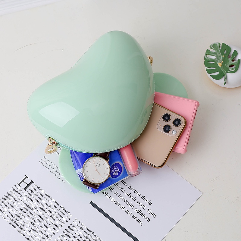 Túi Đeo Chéo Bằng PVC Thiết Kế Hình Tai Chuột Mickey Dễ Thương Giản Dị