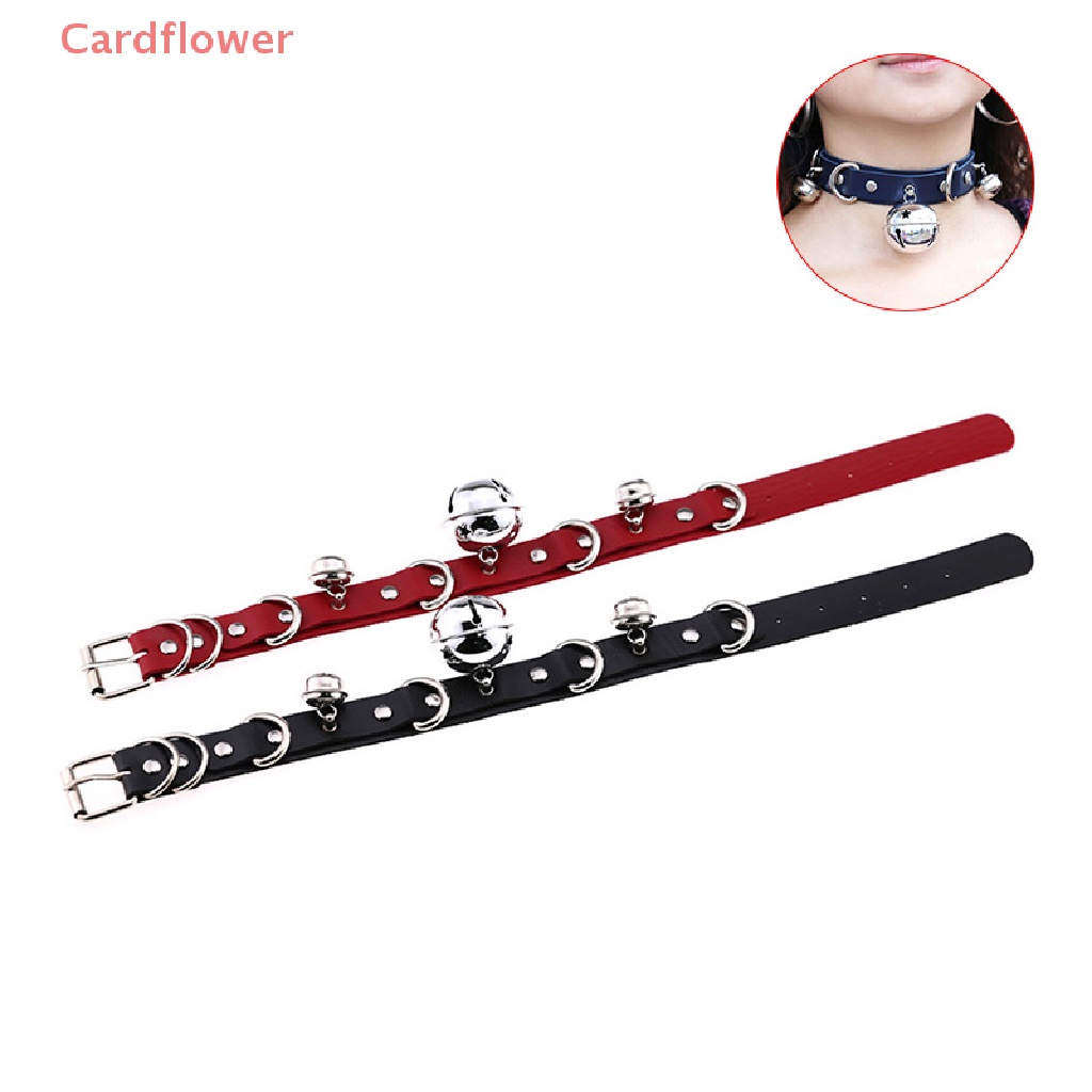 Vòng Cổ Choker Da Đính Chuông Phong Cách Punk Mới