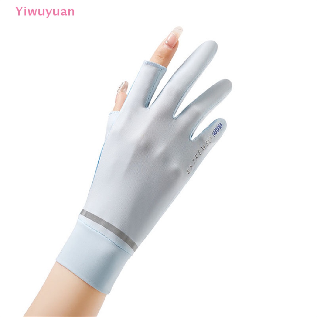 Găng Tay Lái Xe Bằng Lụa Lạnh Phối Lưới Mỏng Thoáng Khí Thời Trang Mùa Hè Cho Nữ Mới