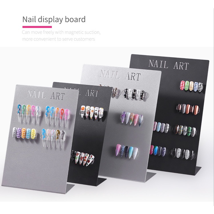Bảng trưng bày nghệ thuật móng tay titan / Giá trưng bày nghệ thuật móng tay / Dải nam châm trưng bày nghệ thuật móng tay / Sách Mẫu Nghệ Thuật Làm Móng