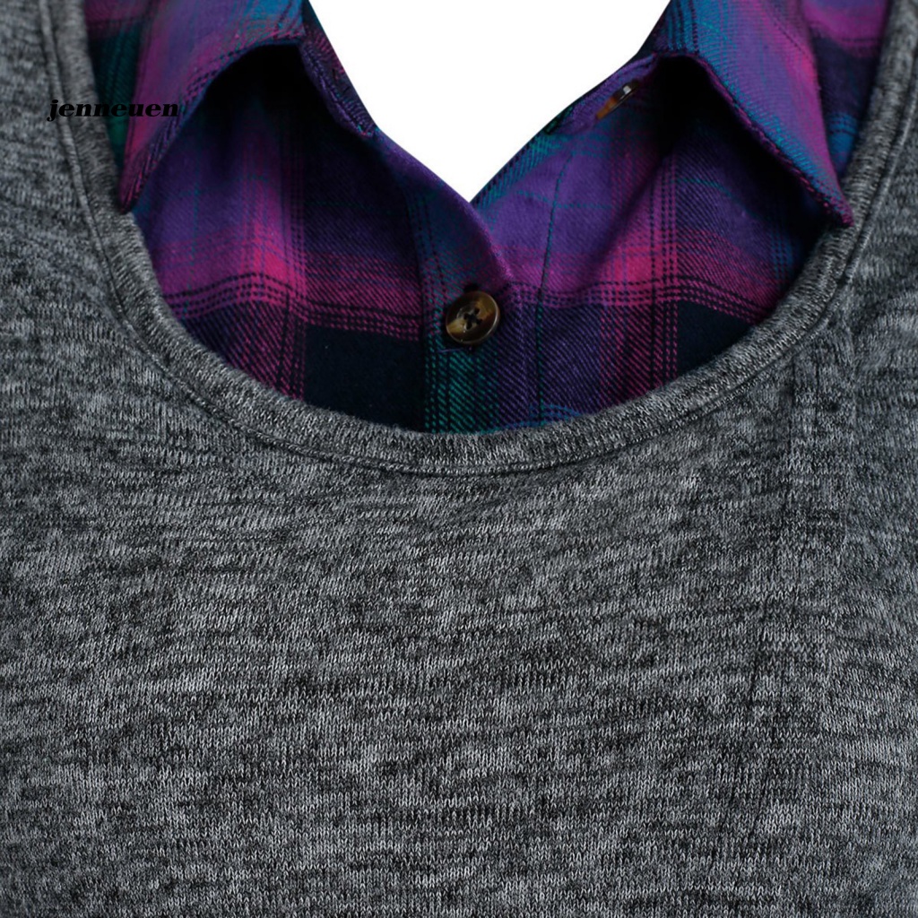 Áo Sơ Mi Dài Tay Giả Hai Lớp Phối Họa Tiết Kẻ Sọc Dáng Ôm Thời Trang Cho Nữ