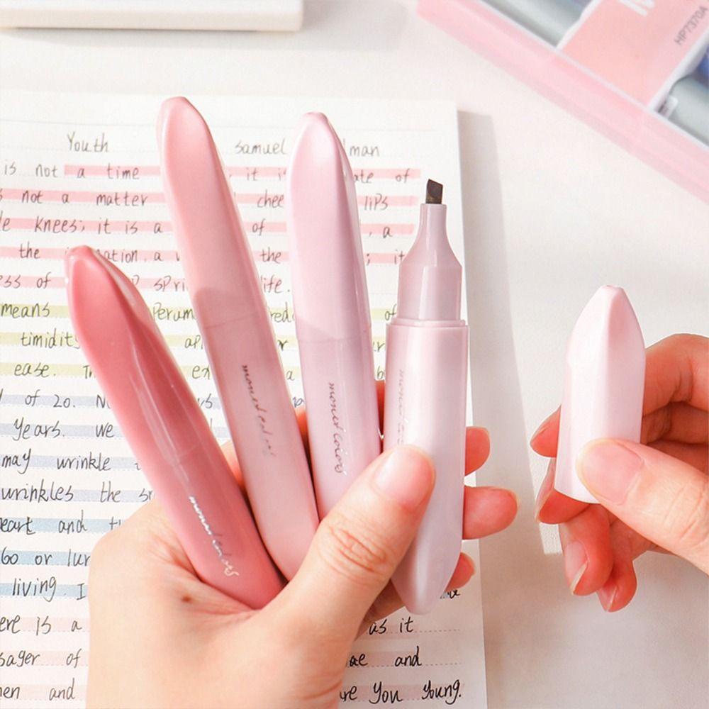 Bộ 4 Bút Dạ Quang Dùng Ghi Chú Nhật Bản Đầy Màu Sắc