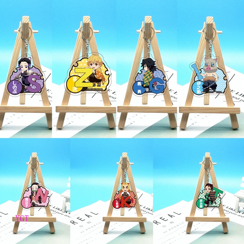 Ygt Móc Chìa Khóa Bằng Acrylic In Họa Tiết Hoạt Hình Demon Slayer Q Độc Đáo