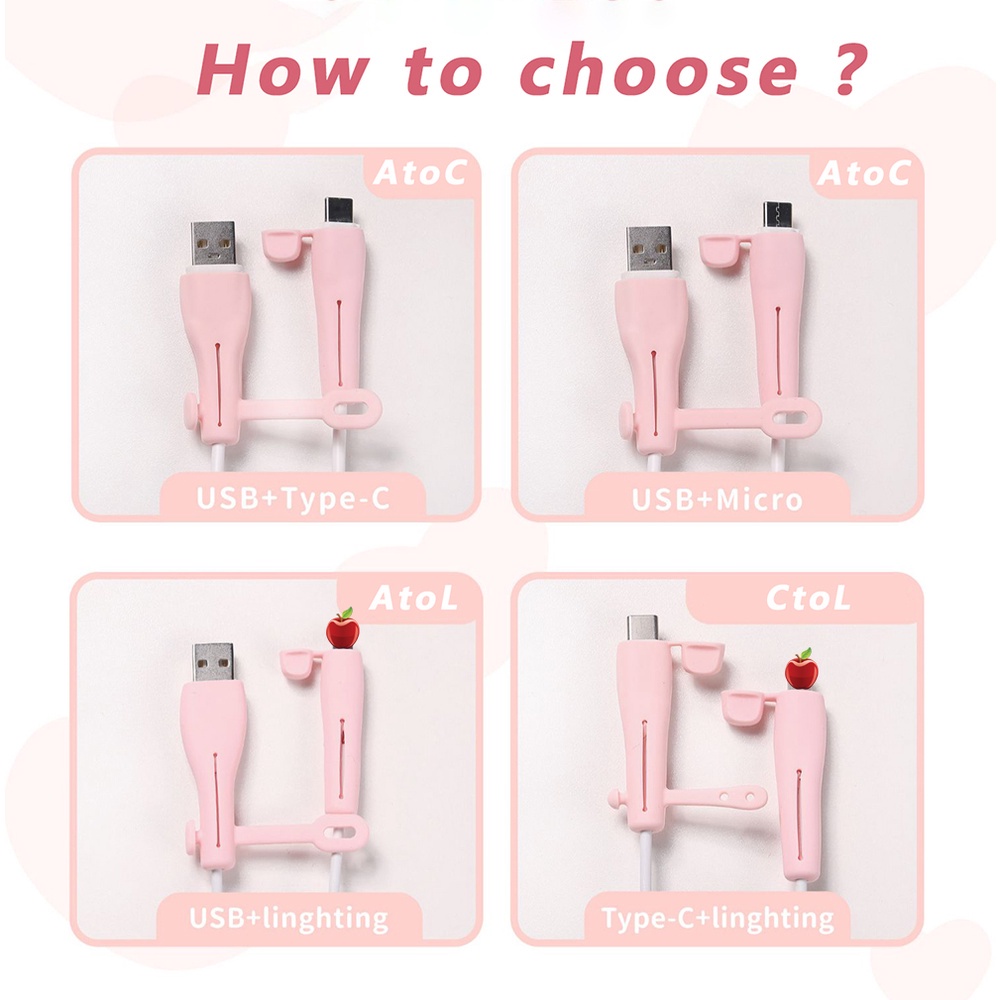 Bộ Dụng Cụ Bảo Vệ Dây Cáp Sạc Cho Ip / android / Type C