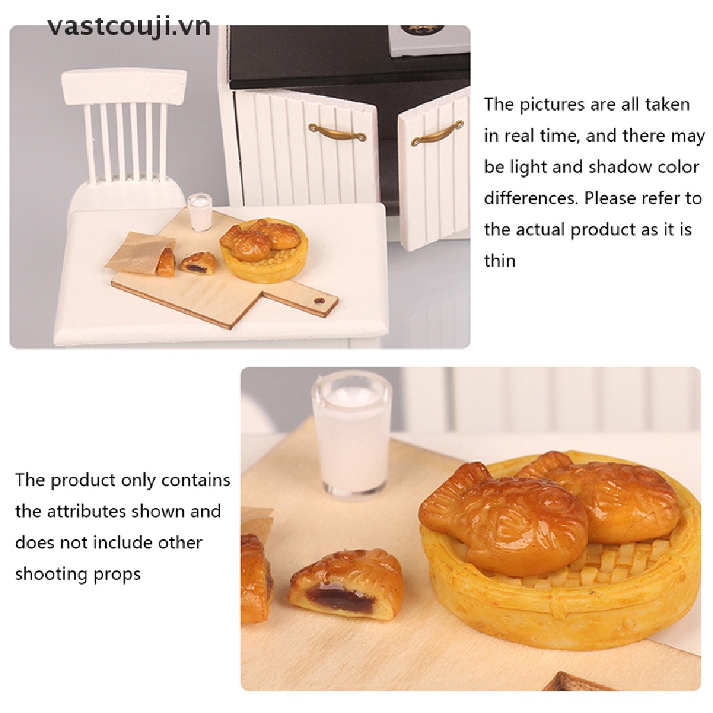 1 Set Mô Hình Thức Ăn Nhanh Tỉ Lệ 1: 12 Trang Trí Nhà Búp Bê