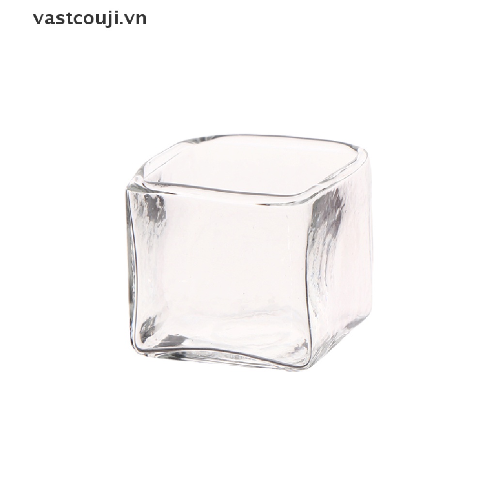 Mô Hình Nhà Búp Bê VASTJI Mini Mặt Kính Hình Vuông Bằng Thủy Tinh Sáng Tạo Dùng Trang Trí