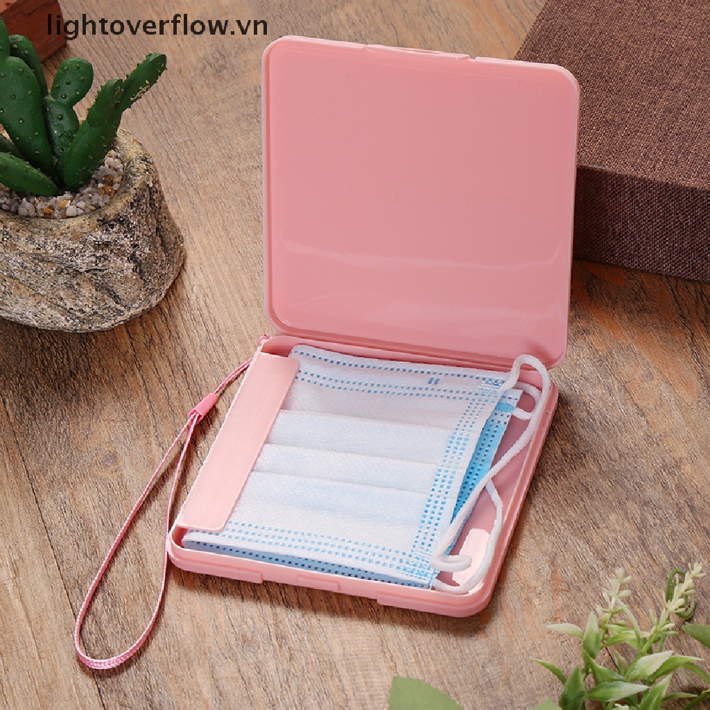 Hộp Đựng Khẩu Trang Hình Vuông Nhỏ Gọn Tiện Dụng