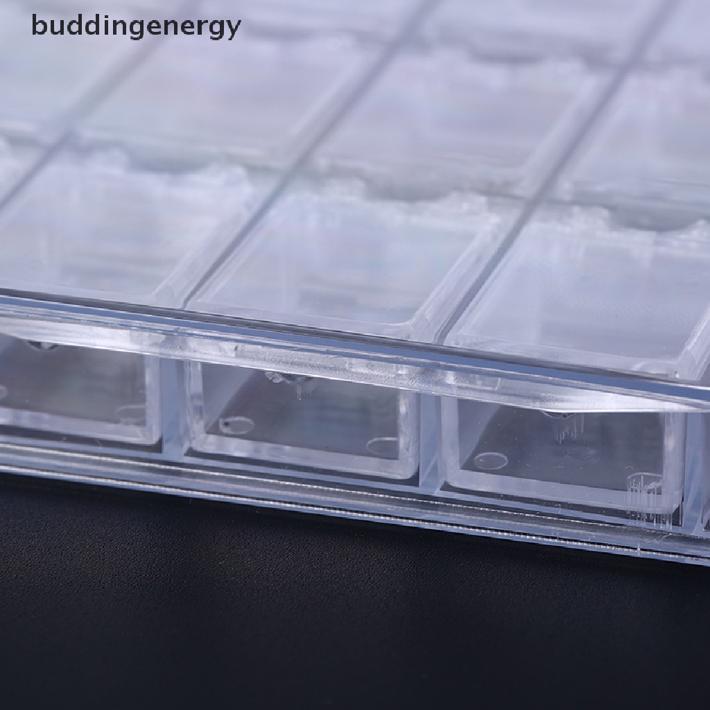 Khay 20 Ngăn Trong Suốt Trưng Bày Đá Đính Móng Tay Nghệ Thuật