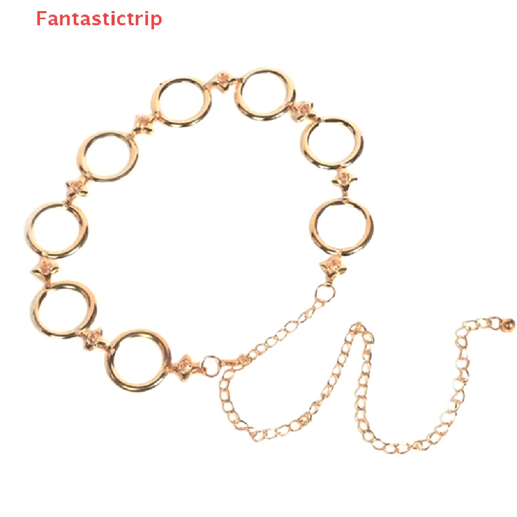 Thắt Lưng Dây Xích Bằng Kim Loại Màu Vàng Thời Trang Cho Nữ