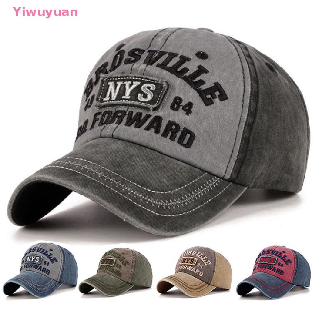 &lt; Yiwuyuan &gt; Mũ Lưỡi Trai Cotton Thêu Chữ Dad Trucker Phong Cách Thể Thao Đường Phố Mới Cho Nam Và Nữ