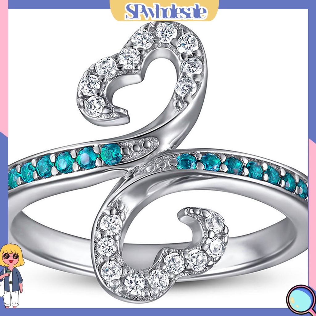 <SPwholesale> Set 2 Nhẫn Đeo Khớp Ngón Tay 8mm Đính Đá Thời Trang