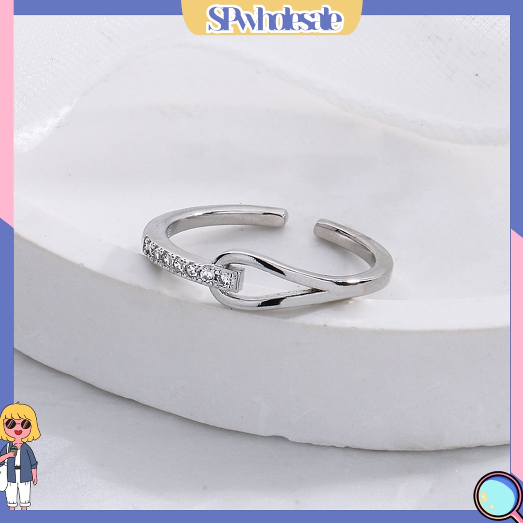 <SPwholesale> Nhẫn Đính Đá Lấp Lánh Phong Cách Nhật Hàn Cho Nữ