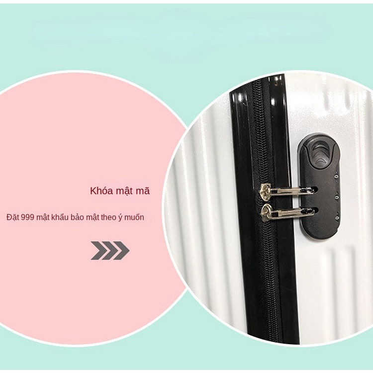 Vali Kéo Có Mật Khẩu Họa Tiết Hoạt Hình Dễ Thương Thông Dụng Cho Học Sinh Nam Và Nữ