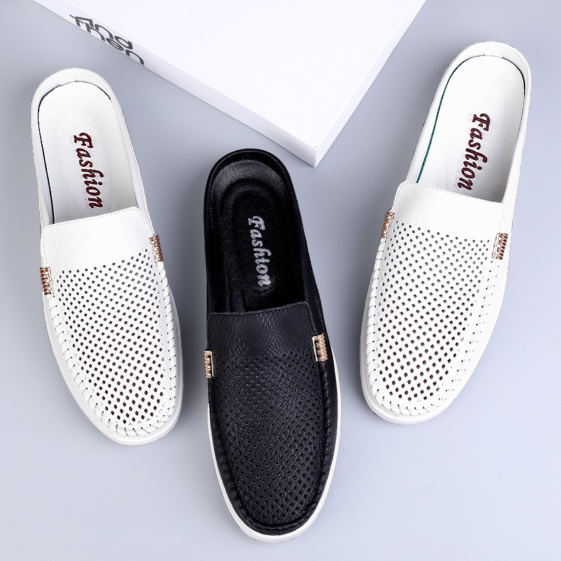 Thời trang giày nam giày lười tây nam giày lười nam giày tây lười giày nam thoáng khí giày chính hãng chất lượng cao dép nam