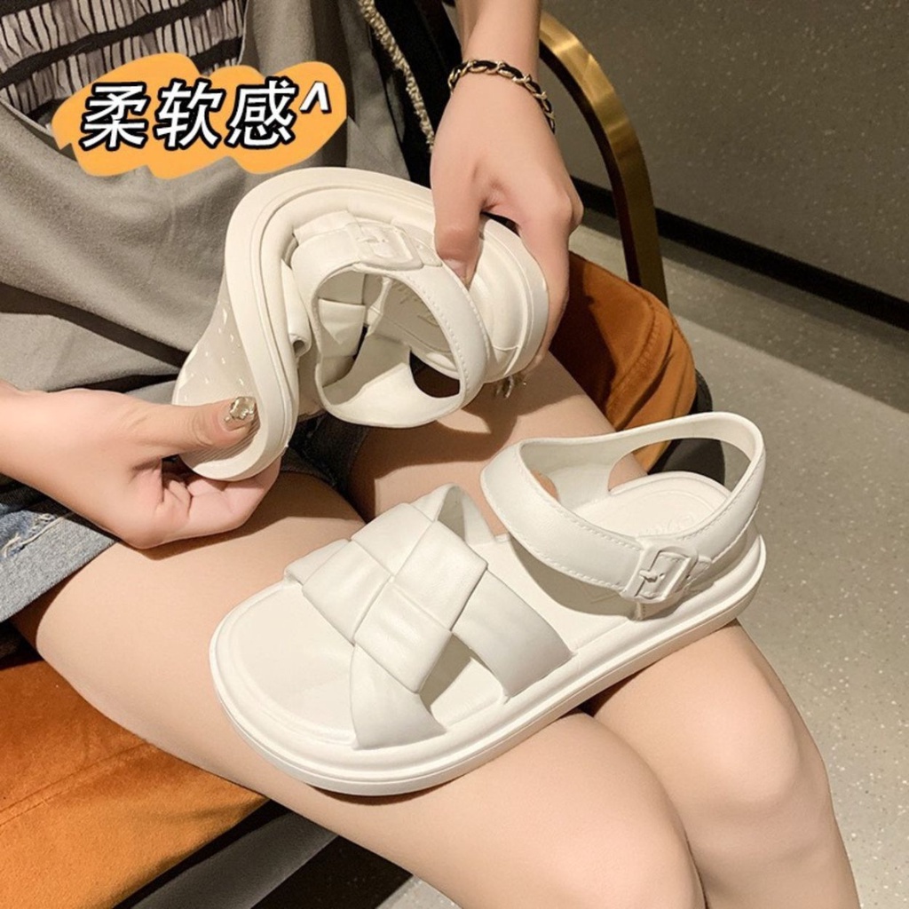 ChiKy.Store Dép Sandal Đan Chéo EVA Nữ New 2023, Dép Quai Hậu Siêu Êm Size 36-40