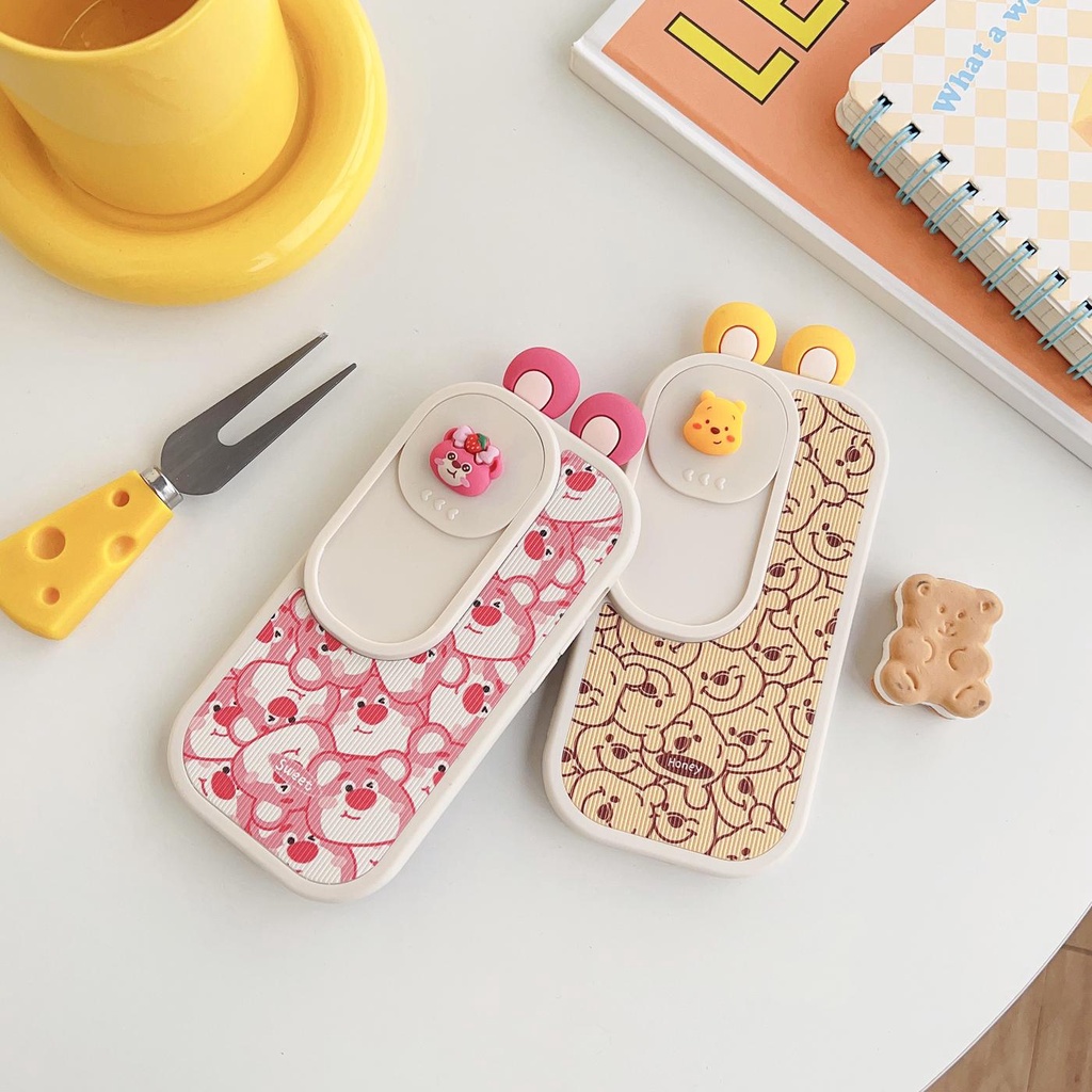 Ốp Điện Thoại TPU Silicon Mềm Chống Sốc In Hình Gấu Winnie 3D Cho iPhone 14 Pro Max 14 Plus 13 12 11