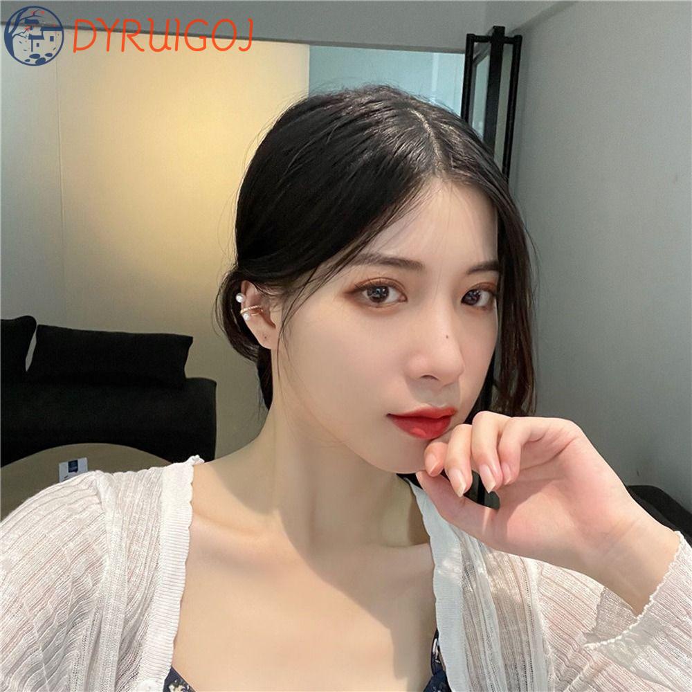 Đôi Khuyên Tai Kẹp Đơn Giản Phong Cách Ins Dành Cho Nữ