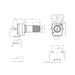 Triết Áp RV09 Đứng 500K (5Pcs)