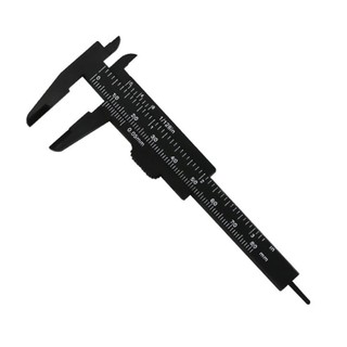 Double Scale 80MM Plastic Eyebrow Measuring Vernier Caliper Caliper Ruler,