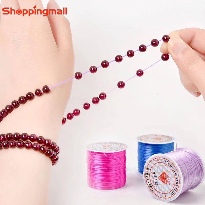 Cuộn Dây Cao Su Dày 10M Dùng Làm Trang Sức DIY