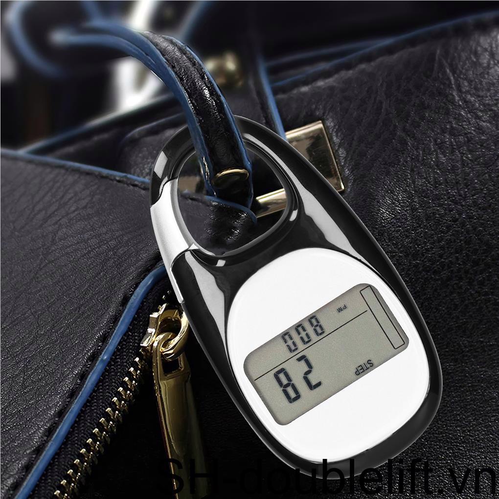 Máy Đếm Bước Chân Hiển Thị Màn Hình Kỹ Thuật Số Kèm Móc Khóa