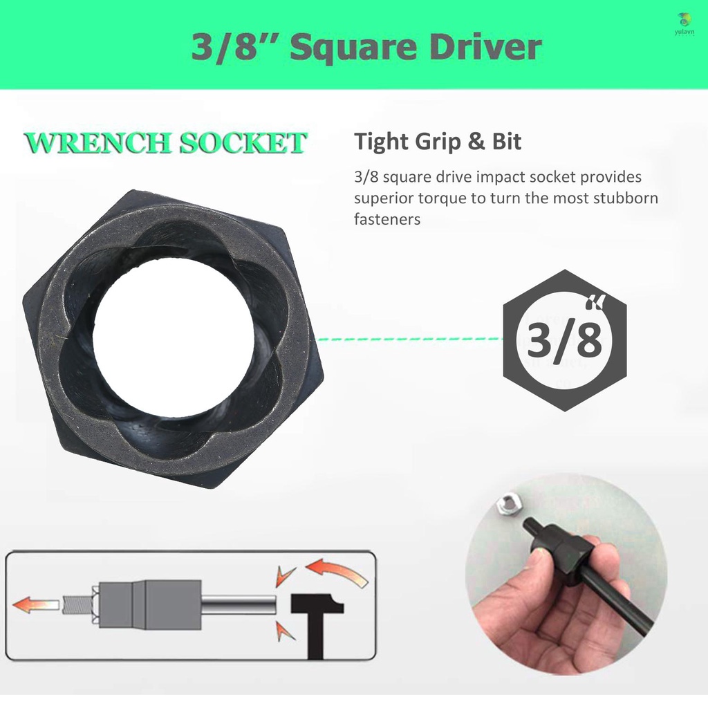 Set 11 Dụng Cụ Tháo Bu Lông 9-19MM Chuyên Dụng Chất Lượng Cao