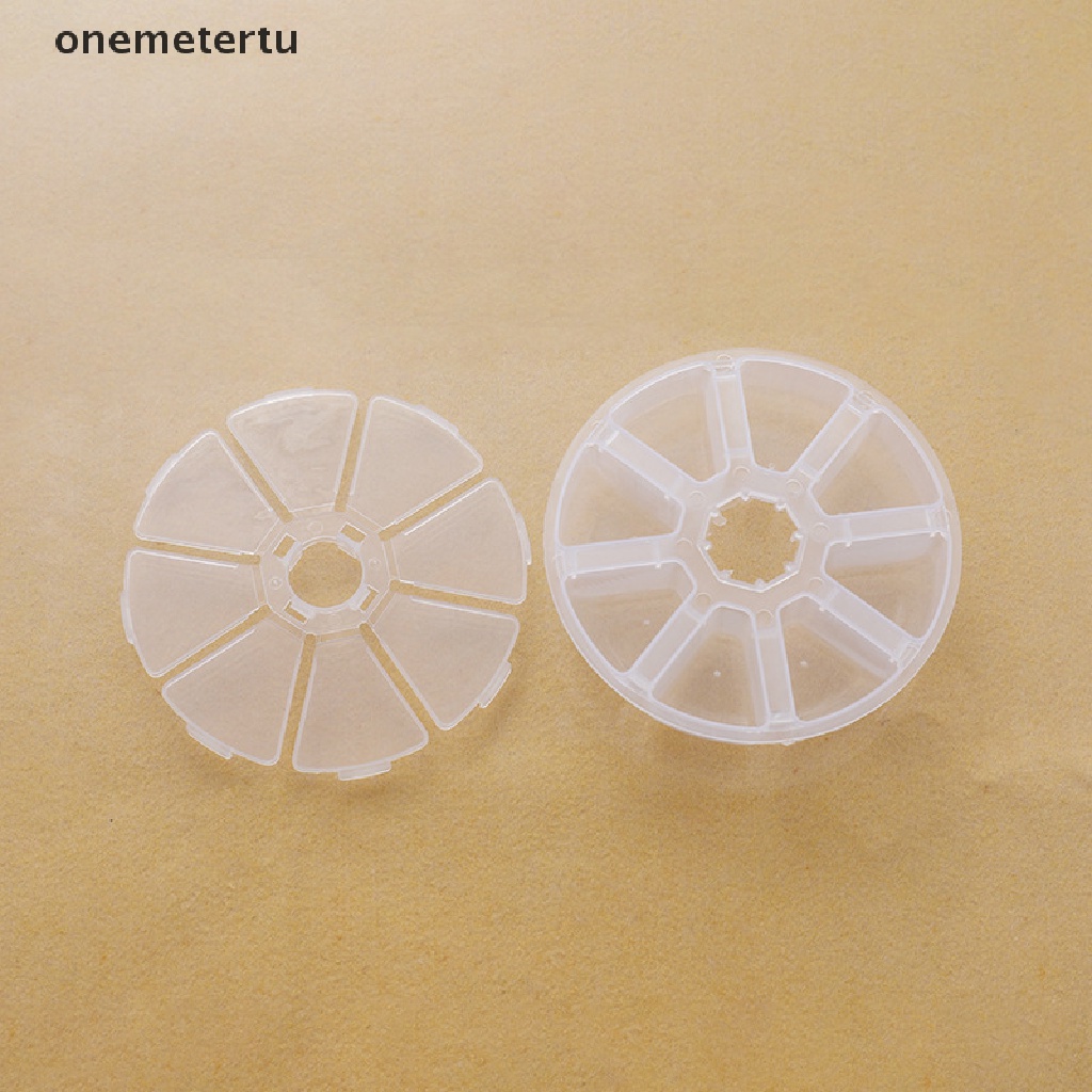 Hộp Nhựa Tròn 8 Ngăn Trong Suốt Đựng Trang Sức Tiện Dụng