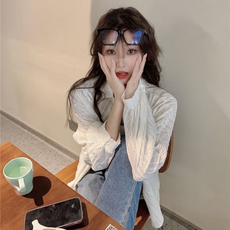 COZOK Áo Sơ Mi Dài Tay Họa Tiết Hoa Thời Trang Cho Nữ