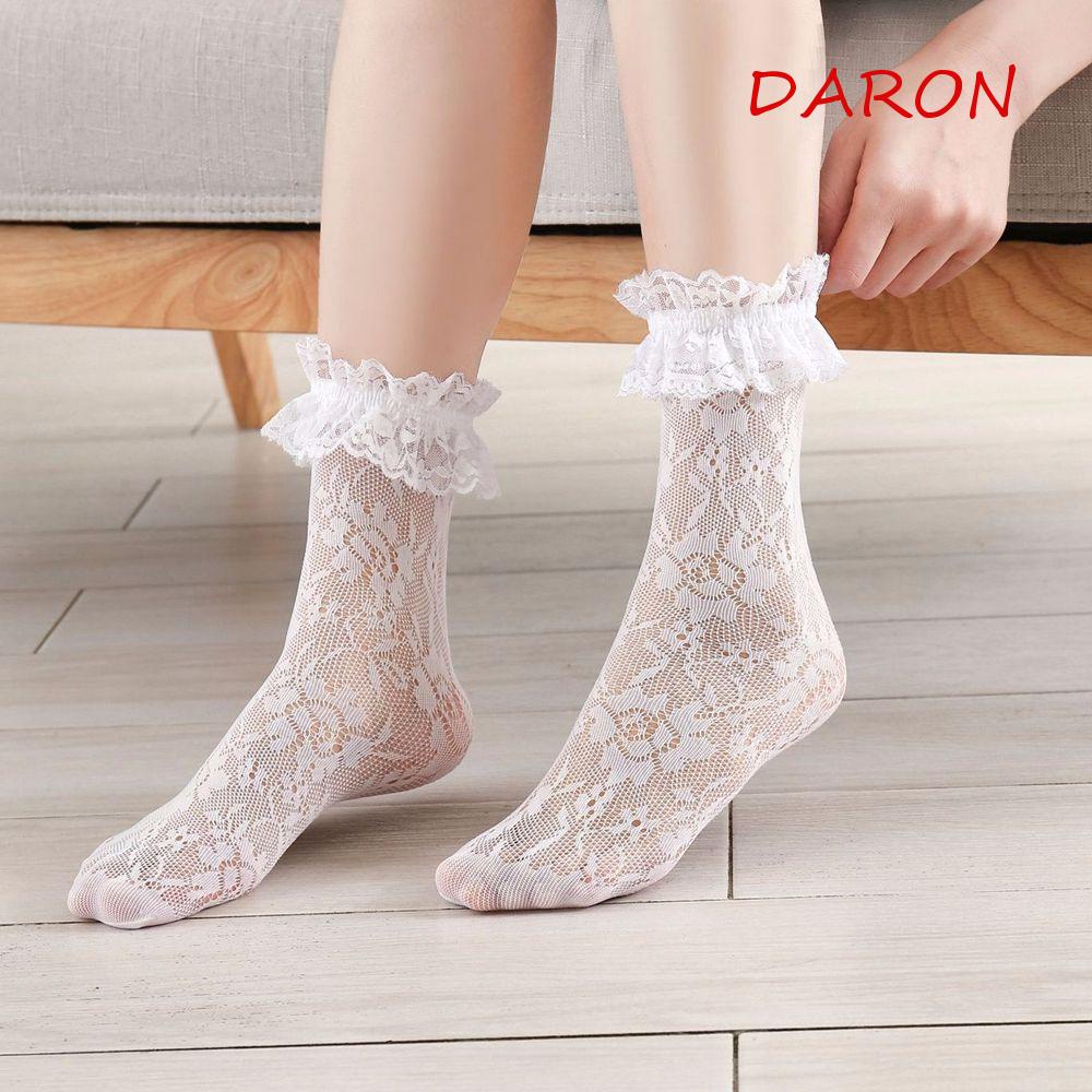 Vớ Ren Hoa Mỏng Co Giãn Màu Sắc Xinh Xắn Cho Bé Gái