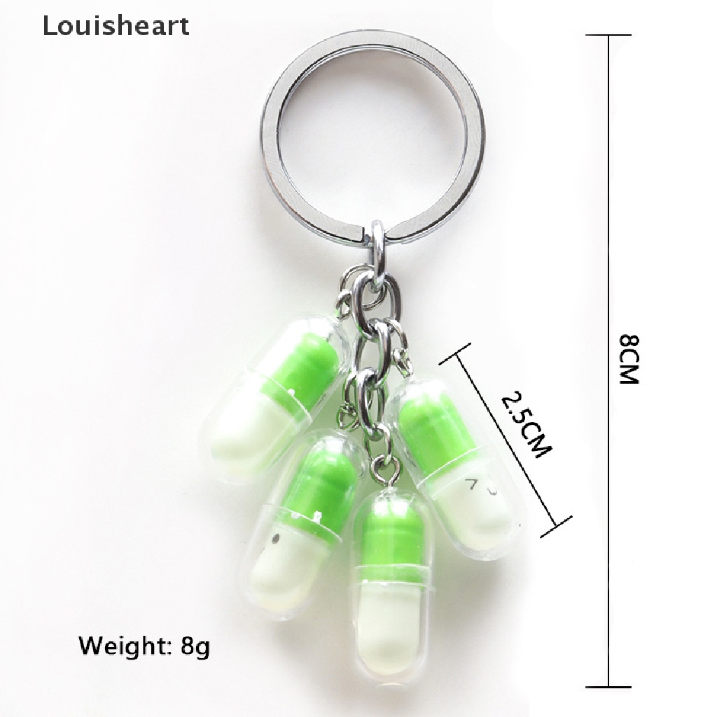 Móc Khóa Hình Viên Thuốc Mặt Cười Dễ Thương