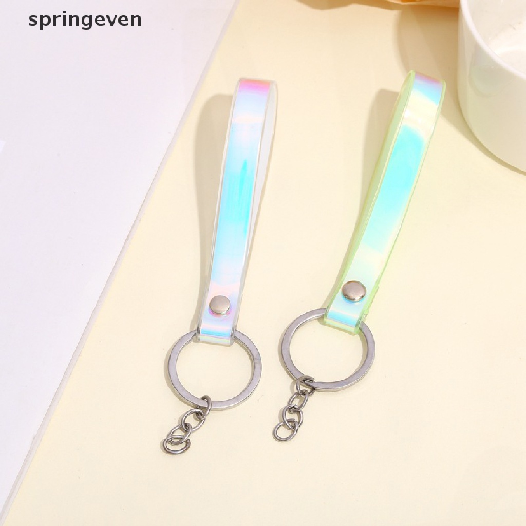 Móc Chìa Khóa Xe Hơi Bằng Cao Su PVC Mềm Màu Laser Dễ Thương Cho Nữ