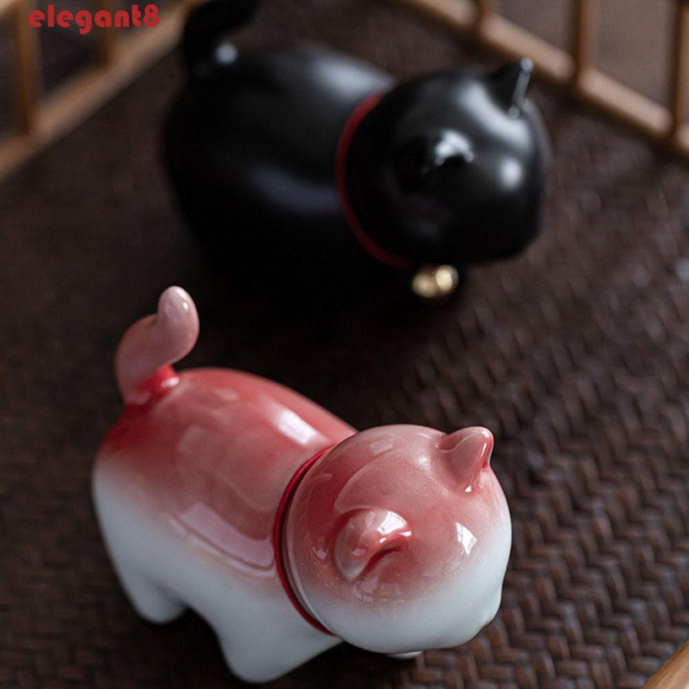 Tượng Thú Cưng Trung Hoa Bằng Đất Sét Tím Dễ Thương Trang Trí Xe Hơi