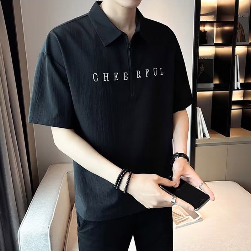 Áo polo AOKANG ngắn tay phong cách Hàn Quốc dành cho nam
