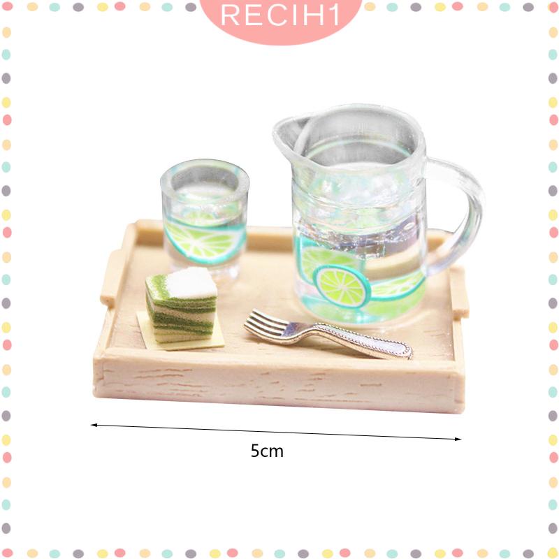 Set 5 Món Đồ Chơi Thức Ăn / Nước Uống Trang Trí Nhà Búp Bê Tỉ Lệ 1 / 12