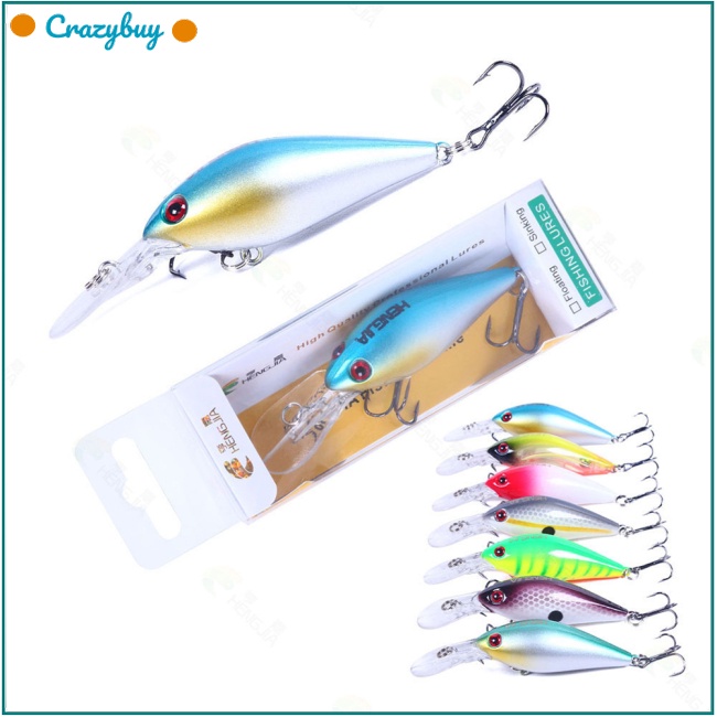 Cr Mồi Câu Cá Giả Bằng Nhựa Cứng 3d Màu Sắc Tươi Sáng