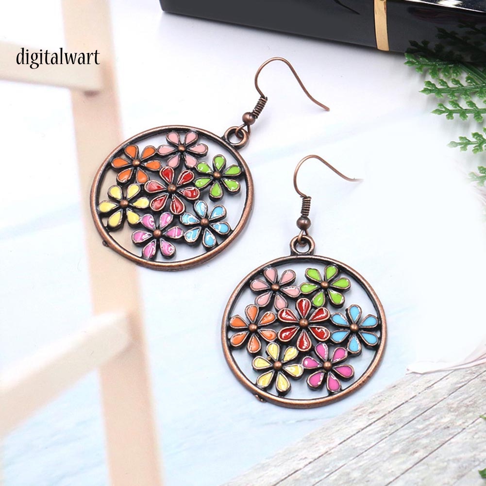 Kỹ Thuật Số| Khuyên Tai Nữ Trang Dáng Tròn Phong Cách Bohemian