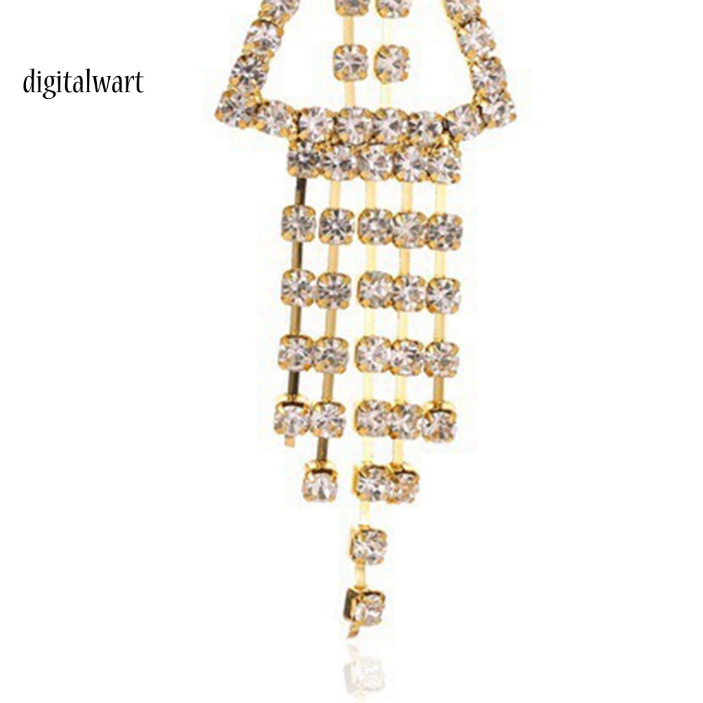 Kỹ Thuật Số| 1 Đôi Bông Tai Tua Rua Dài Lấp Lánh Thời Trang Dành Cho Nữ