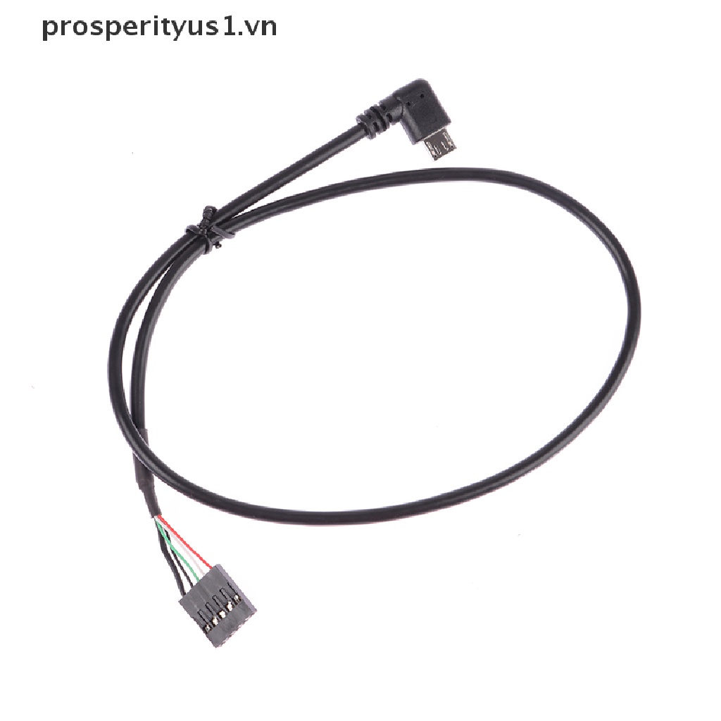 (prosperityus1) Bo Mạch Chủ Chuyển Đổi 5P Sang Micro USB Sang DuPont 2.54mm 5Pin DuPont USB Sang Micro USB Làm Từ Lá Nhôm + Cáp Dệt Lưới